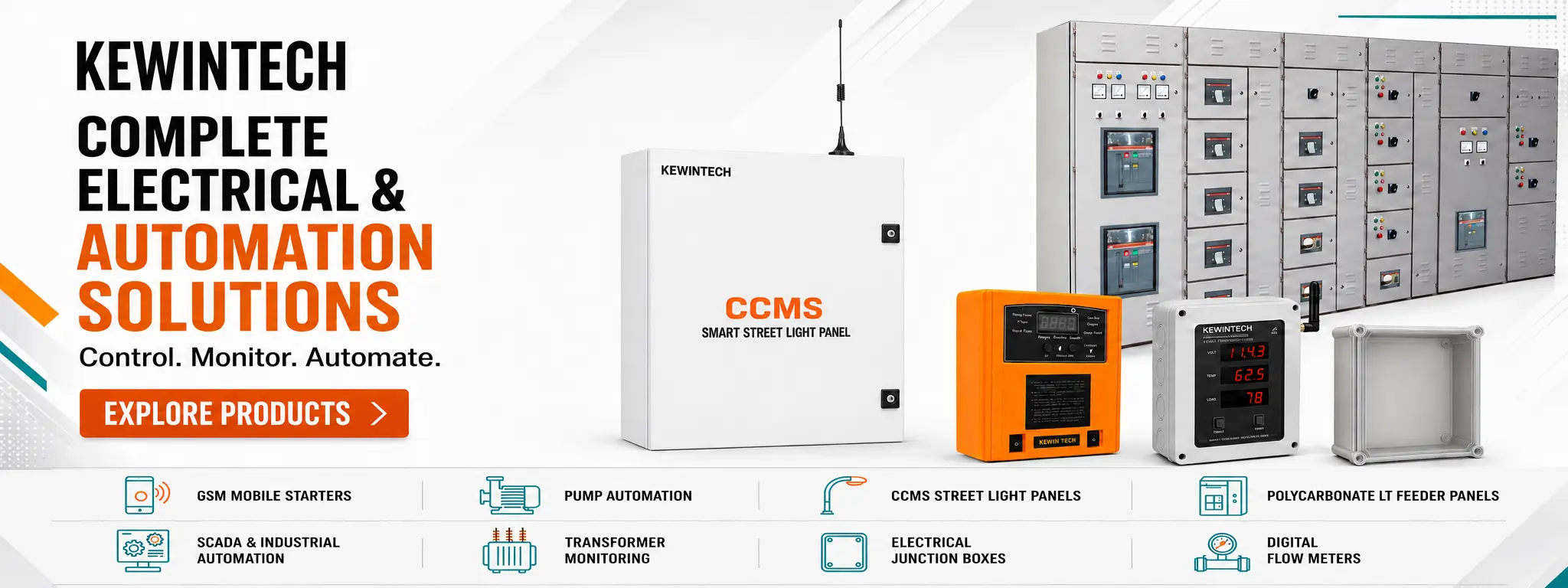 Kewintech mobile starters, CCMS panels and electrical automation products