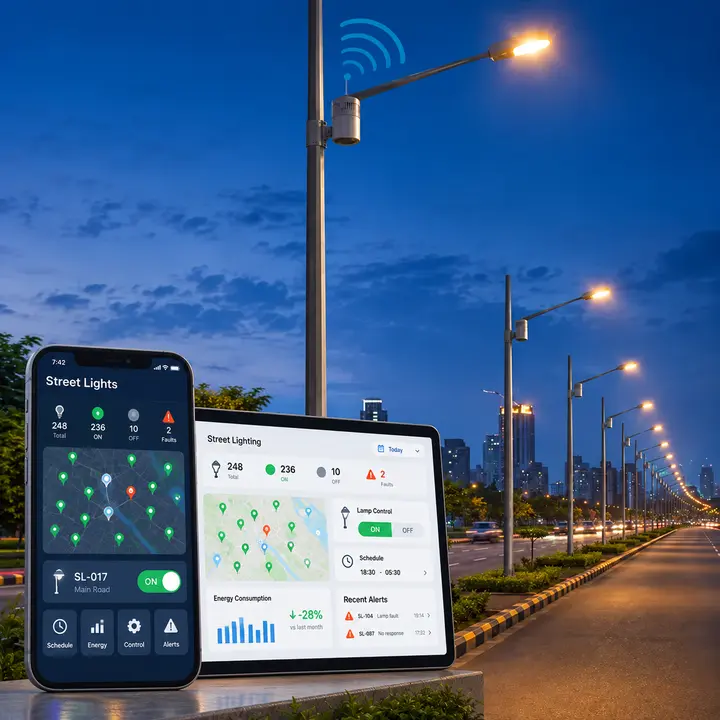 CCMS smart street lighting control system