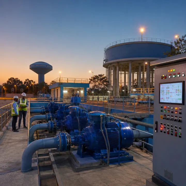 Municipal water supply SCADA monitoring and control